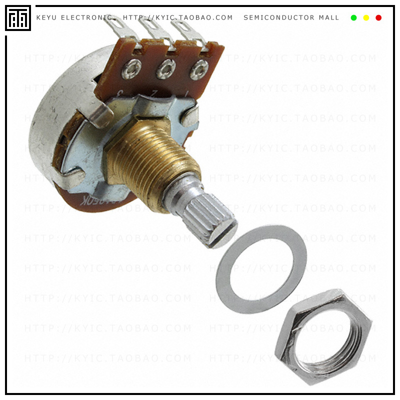 PDB241-GTR01-504A2【POT 500K OHM 1/4W CARBON LOG】