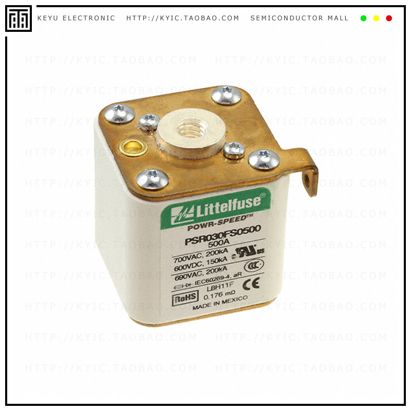 PSR030FS0500Z【FUSE SQUARE 500A 700VAC/600VDC】