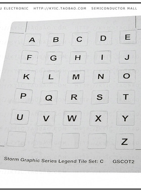 GSC0T203【KEY LEGEND SET C ALPHABET 26PC】
