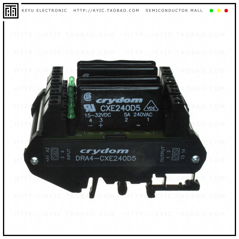 DRA4-CXE240D5【SSR RELAY SPST-NO 5A 12-280V】