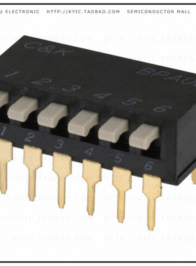 BPA06B【SWITCH PIANO DIP SPST 100MA 5V】