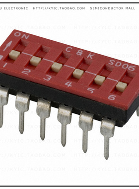 SD06H0B【SWITCH SLIDE DIP SPST 100MA 25V】