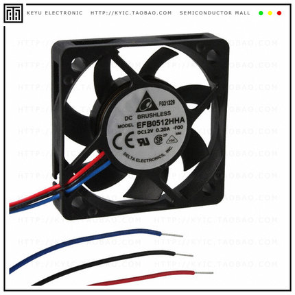 EFB0512HHA-F00【FAN AXIAL 50X10MM 12VDC WIRE】