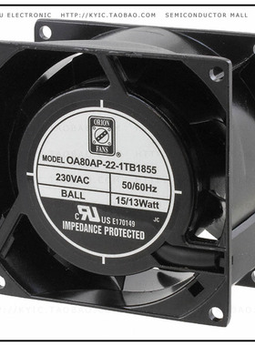 OA80AP-22-1TB1855【FAN AXIAL 80X38MM 230VAC TERM】