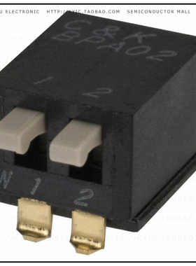 BPA02SB【SWITCH PIANO DIP SPST 100MA 5V】