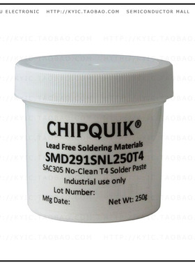 SMD291SNL250T4【SLDR PST NO-CLEAN SAC305 T4 250G】