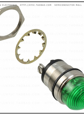 5563605304F【LED PNL MT 1' 125VAC WT DOME GRN】