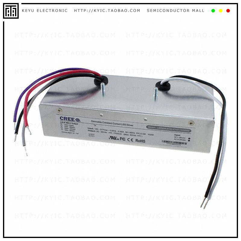 LMD600-0100-C1A7-7030000【LED DRIVER CC AC/DC 25-52V 1.7A】