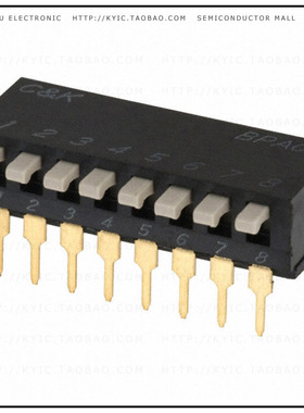 BPA08B【SWITCH PIANO DIP SPST 100MA 5V】