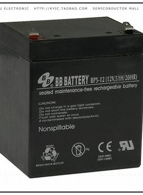 BP5-12-T1【BATTERY LEAD ACID 12V 5AH】
