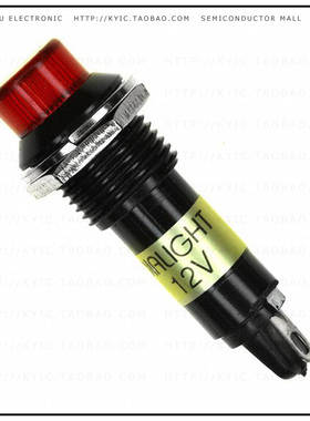 6123132130F【LED PANEL MNT 12MM RED 12VDC】