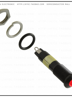 6091122330F【LED 9MM PMI R 12V BLK HS W GASKT】