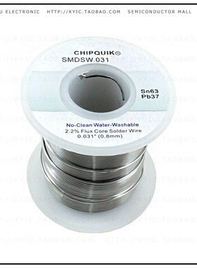 SMDSW.031 8OZ【SOLDER WIRE 63/37 TIN/LEAD NO-CL】