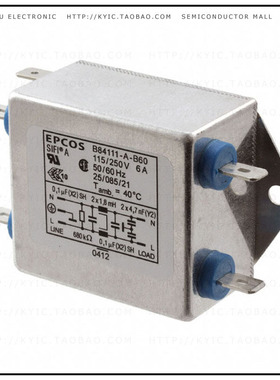 B84111A0000B060【LINE FILTER 250VDC/VAC 6A CHASS】