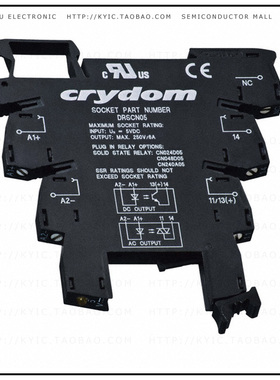 DRSCN05【RELAY SOCKET 4 POSITION DIN RAIL】