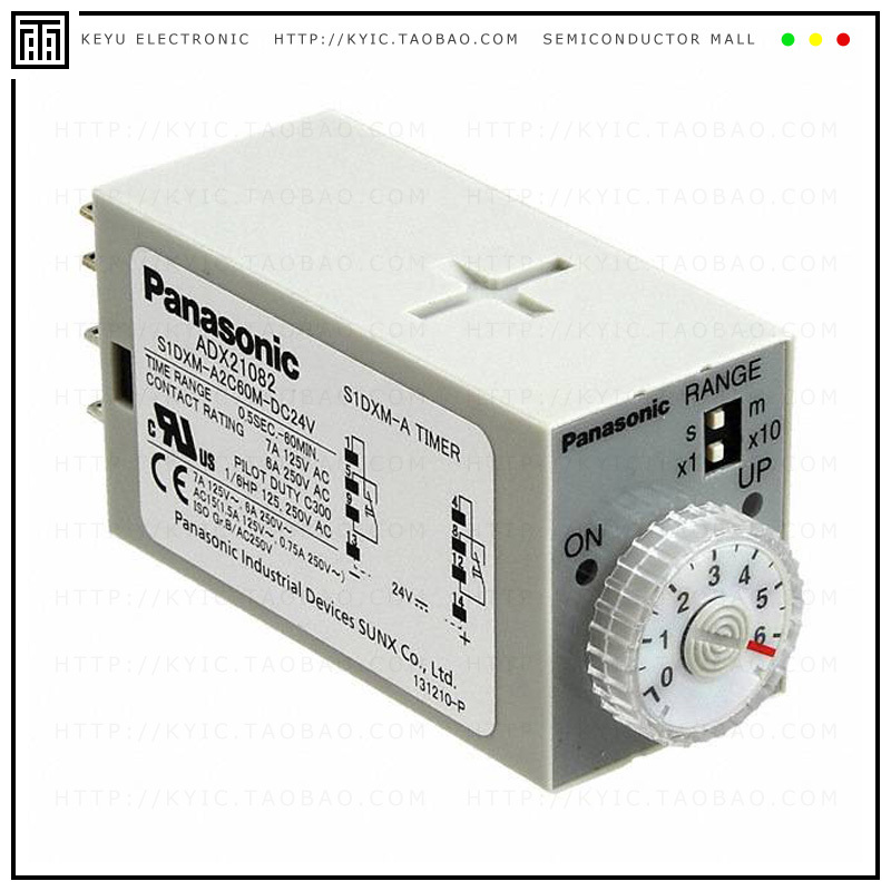 S1DXM-A2C60M-DC24V【RELAY TIME DELAY 60MIN 7A 250V】