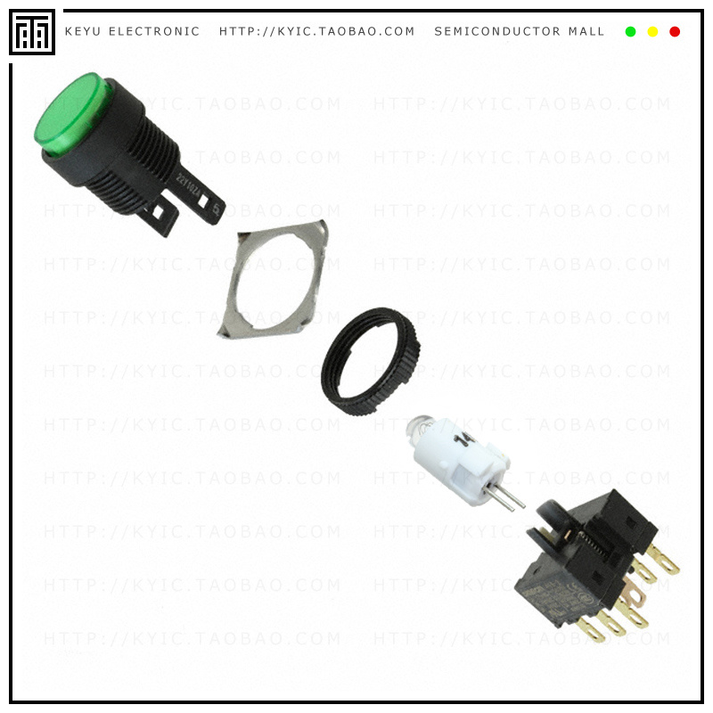 A165L-JGA-12-2【SWITCH PUSHBUTTON DPDT 5A 125V】