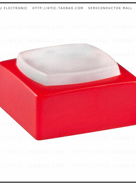 AT4076BC【CAP TACTILE SQUARE WHITE/RED】
