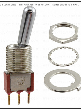 7101TCWCBE【SWITCH TOGGLE SPDT 0.4VA 20V】