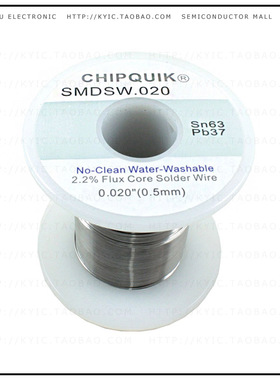 SMDSW.020 8OZ【SOLDER WIRE 63/37 TIN/LEAD NO-CL】