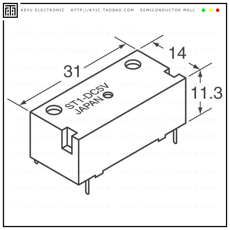 ST1-DC3V-F【RELAY GENERAL PURPOSE DPST 8A 3V】
