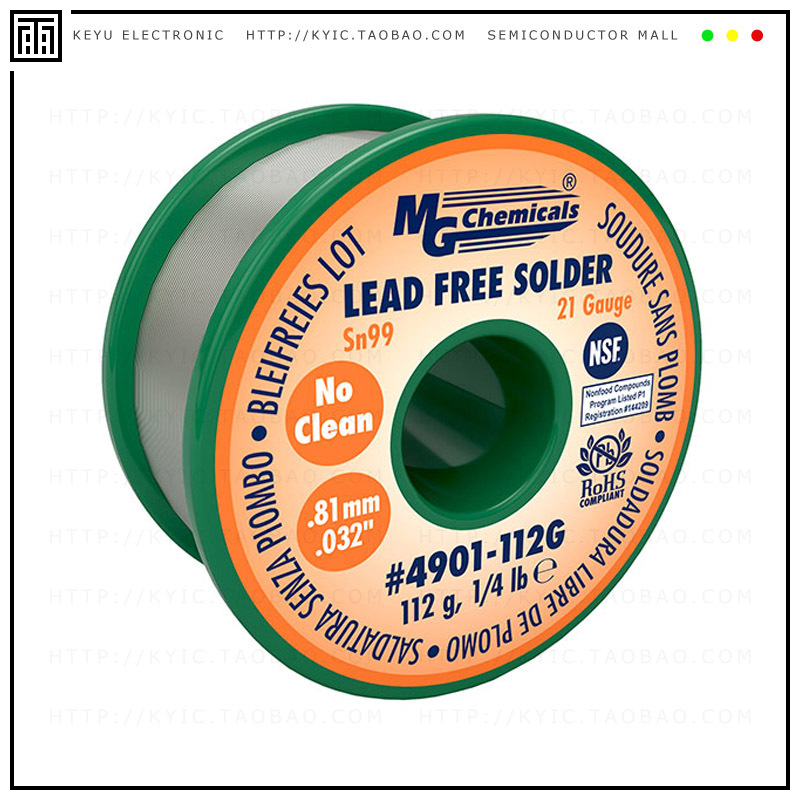 4901-112G【SOLDER LF SN99 21GAUGE .25LBS】
