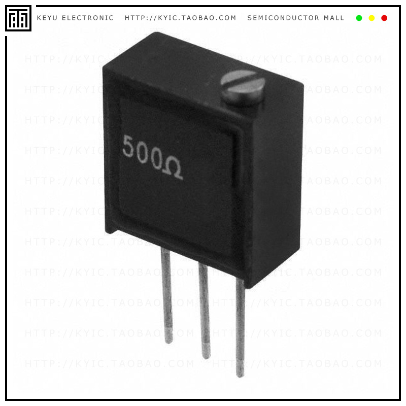 Y0069500R000J9L【TRIMMER 500 OHM 0.25W PC PIN TOP】