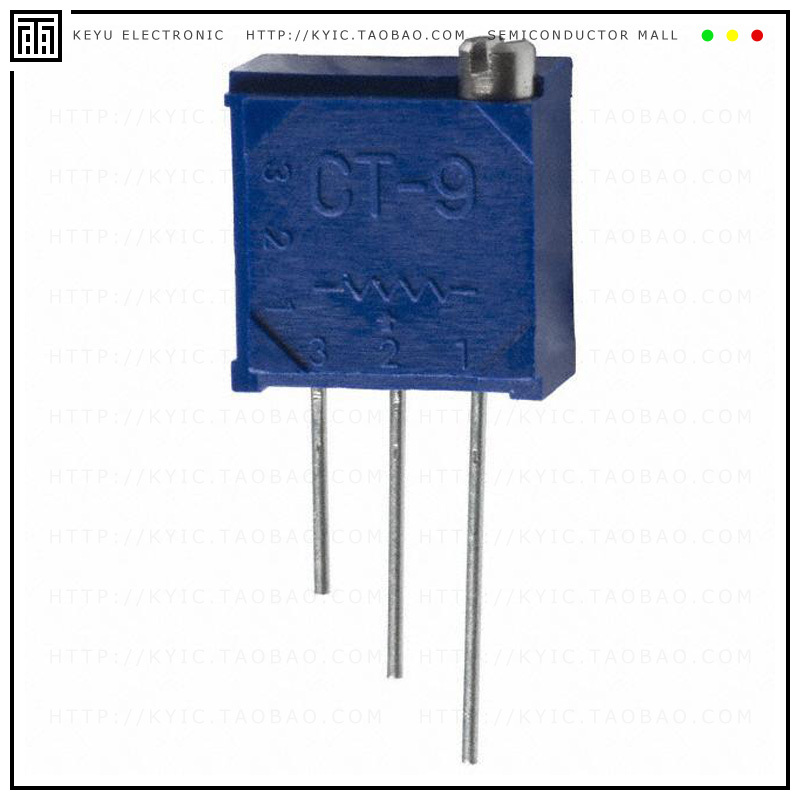 CT9EW102【TRIMMER 1K OHM 0.5W PC PIN TOP】