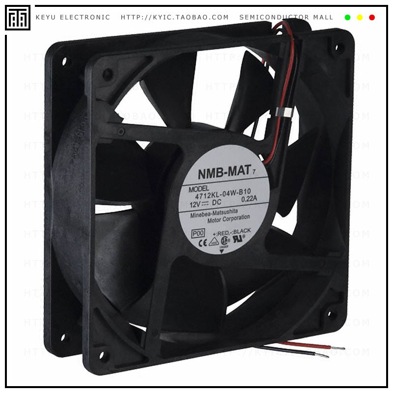 4712KL-04W-B10-P00【FAN AXIAL 119X32MM 12VDC WIRE】