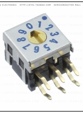 DRR7010C【SW ROT DIP 10 POS REAL R/A PC】