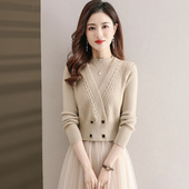 早春马甲背心女春季 2025新款 两件套搭配毛衣叠穿针织羊毛马夹外套