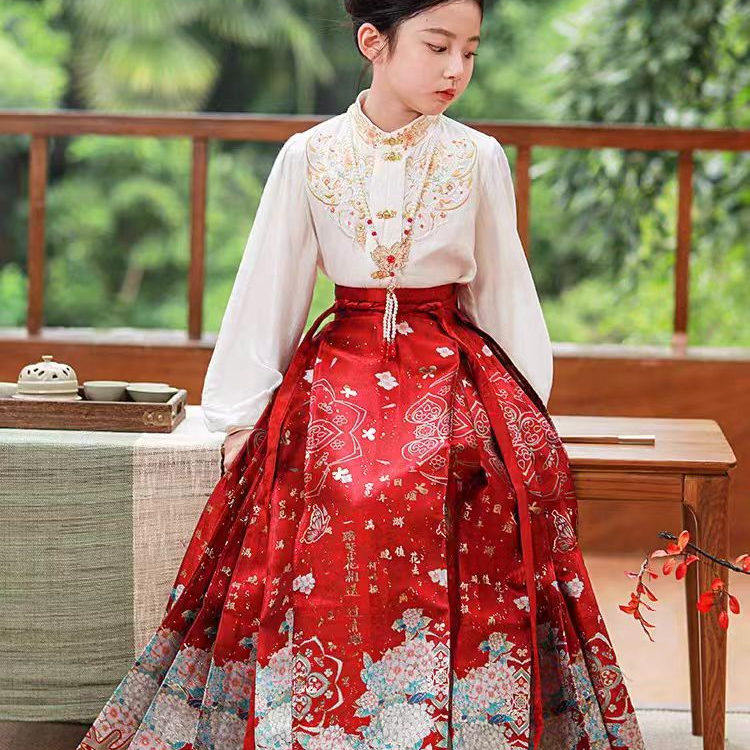 女童马面裙套装2025新款古装中国风唐装女童古风刺绣,童装/婴儿装/亲子装,汉服,淘宝优惠券,粉丝福利购,淘宝优惠卷