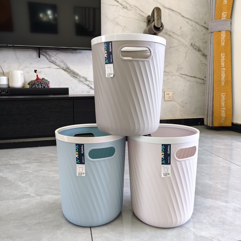 沃思琪压圈试圆形9.2L简约垃圾桶