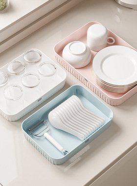 bdo桌面收纳盒家用化妆品抽屉塑料储物小杂物零食宿舍筐厨房整理
