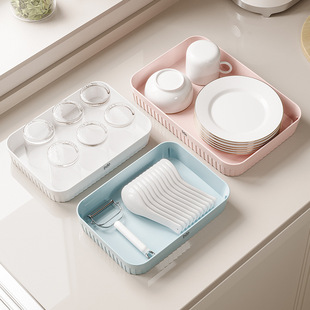 bdo桌面收纳盒家用化妆品抽屉塑料储物小杂物零食宿舍筐厨房整理