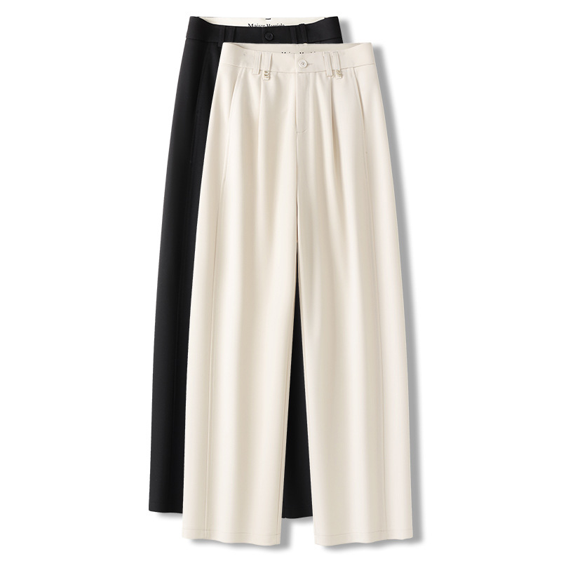 费依女裤村上春女装正品思慕缇苏昔白色香蕉阔腿裤女春秋2025新款