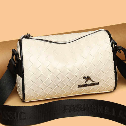 百搭软皮女士时尚中年单肩斜挎包