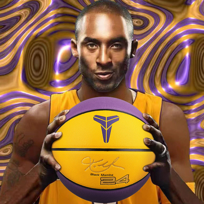 科比篮球黑曼巴限量版签名款蓝球7号军哥标准室内外手感之王24号