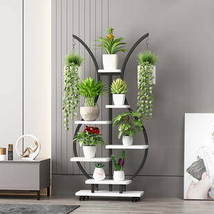 绿萝花架置物架阳台花架子落地式多层现代简约Q客厅室内多肉花盆