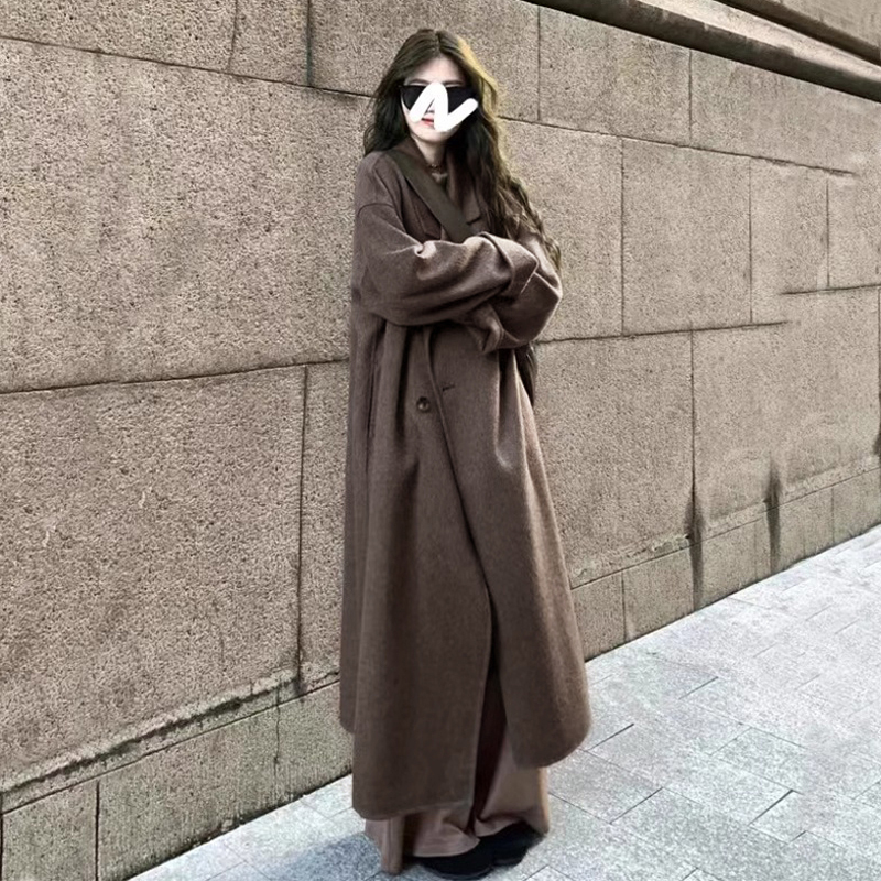 韩系高级感毛呢外套大衣
