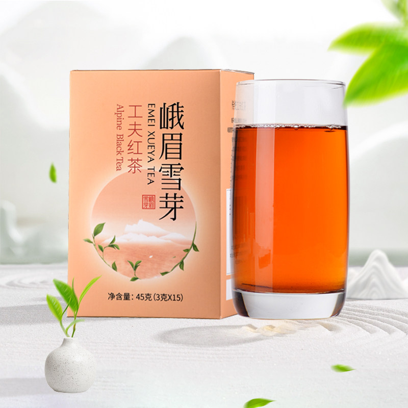 峨眉雪芽 红茶45g 四川自饮实惠装品鉴