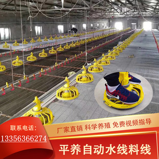 养殖畜牧鸡舍鸡棚水线料线自动喂料机饮水器投料机全线升降上料机