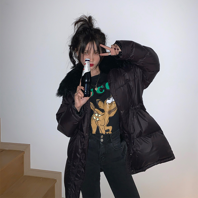 areUshop外套羊羔鸭绒收腰