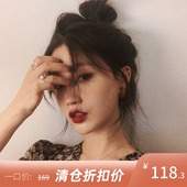 are U shop【7折】油画碎花连衣裙女法式复古V领裙子春秋内搭长裙