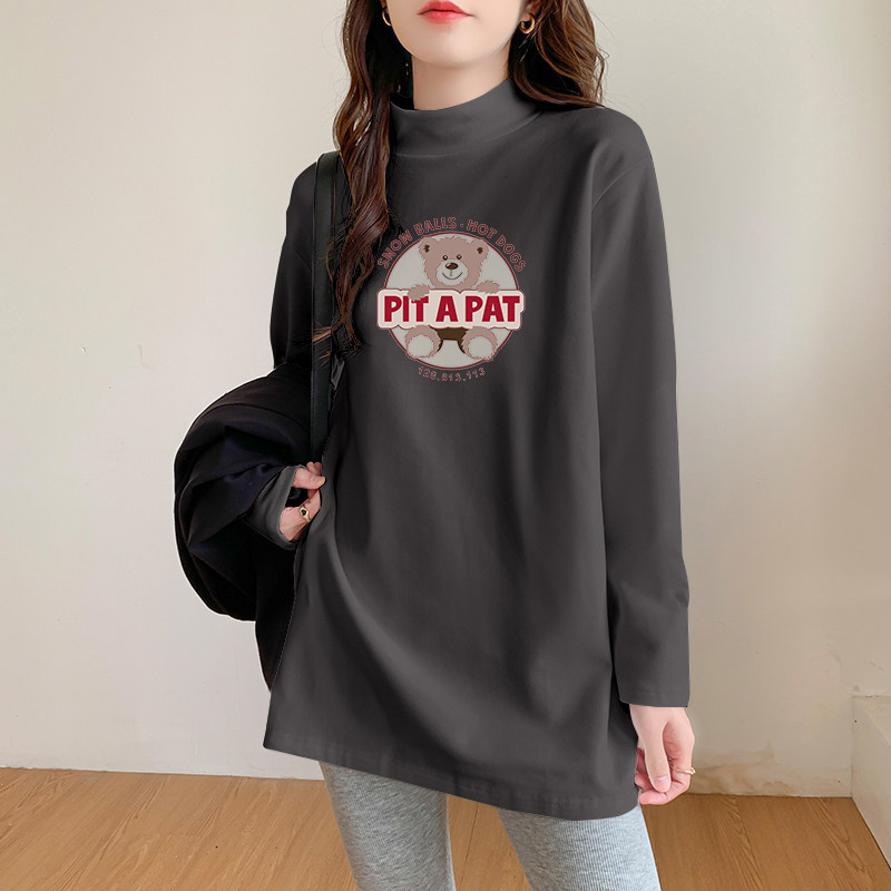 韩国双面绒加厚保暖上衣女内搭半高领磨毛秋冬季宽松长袖灰色~,女装/女士精品,大码内搭,淘宝优惠券,粉丝福利购,淘宝优惠卷