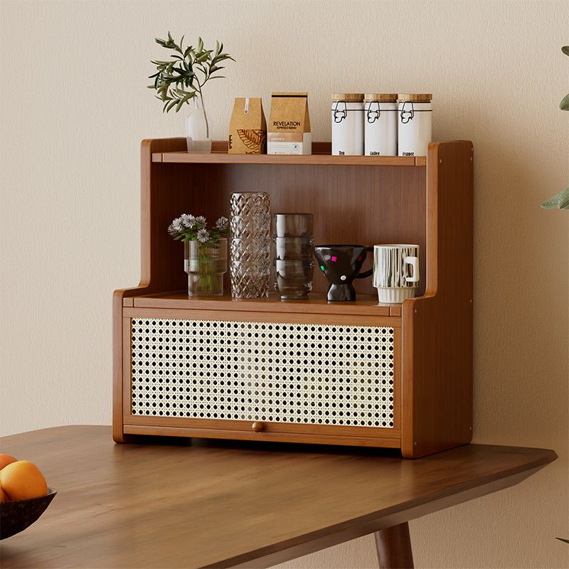 茶具茶杯置物架桌面杯子茶壶水杯防尘收纳架子茶桌桌上小型博古架