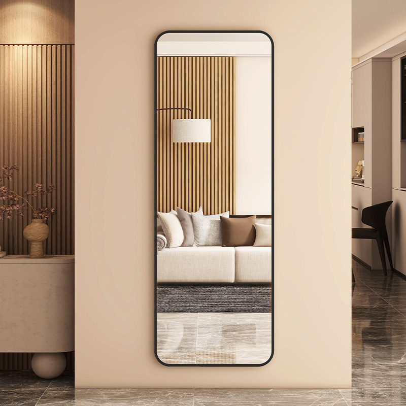 穿衣镜家用卧室轻奢镜子挂墙自粘贴墙全身镜免打孔壁挂落地试衣镜,住宅家具,穿衣镜,淘宝优惠券,粉丝福利购,淘宝优惠卷