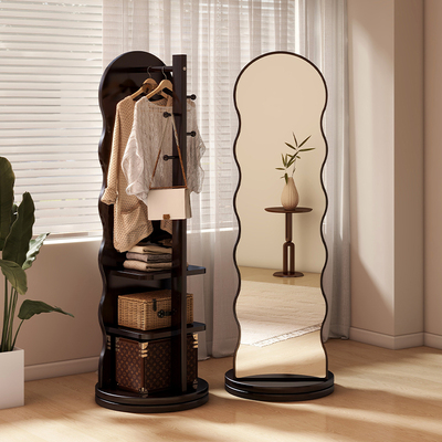 乐远带挂衣架一体式全身镜子