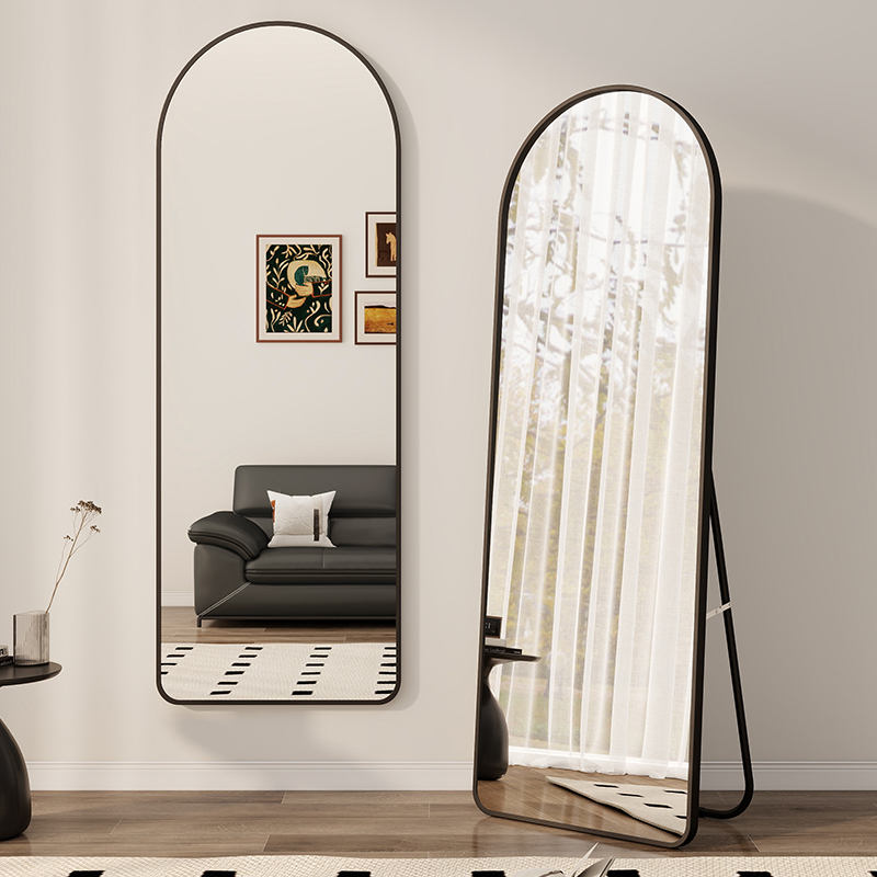 全身镜家用落地镜子简约壁挂贴墙网红女生卧室化妆挂墙试衣穿衣镜