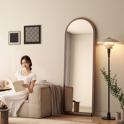 中古全身镜落地镜家用轻奢高级镜子挂墙穿衣镜女生卧室简约试衣镜